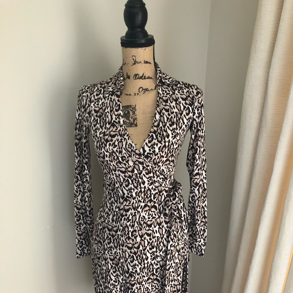 Leopard Diane Von Furstenberg wrap dress